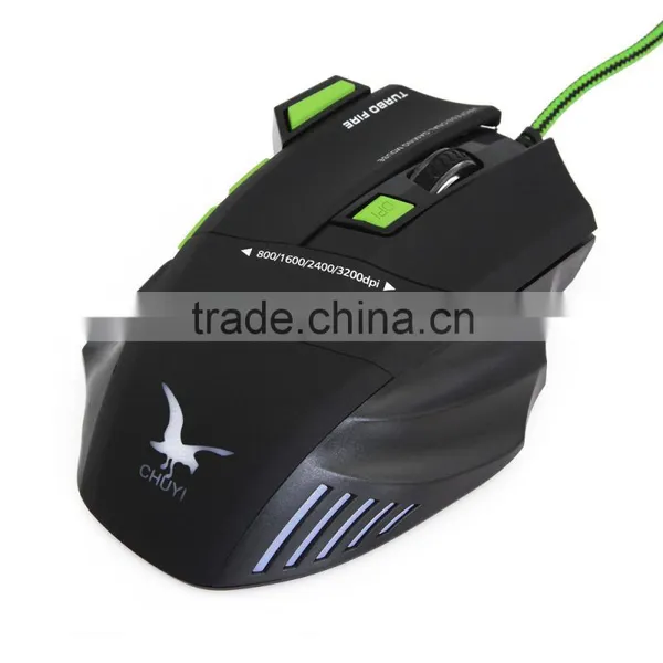 Hot Sale 2400DPI Wired 7D Optical PRO Gaming Mouse Mice Black photo-6