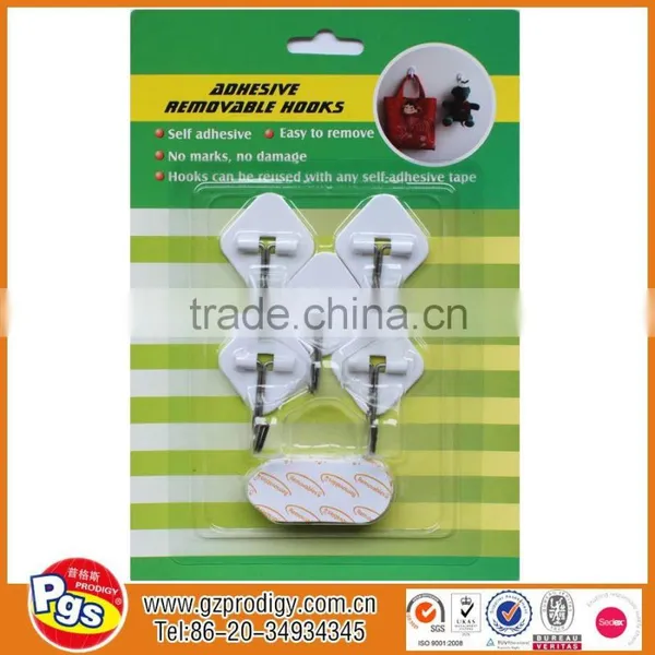 Self-adhesive Daily Use Plastic Cable Hook Hang Clip Free Hanging Hook photo-6