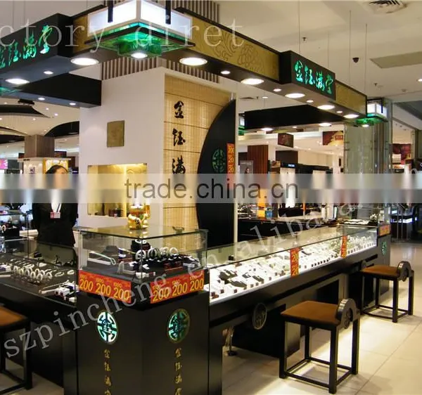 High End Modern Jewelry Store Furniture Interior Design Idea Used Wooden Display Cabinets photo-5