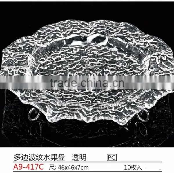 Disirable Plastic Wavy- Edge Fruit Plate photo-6