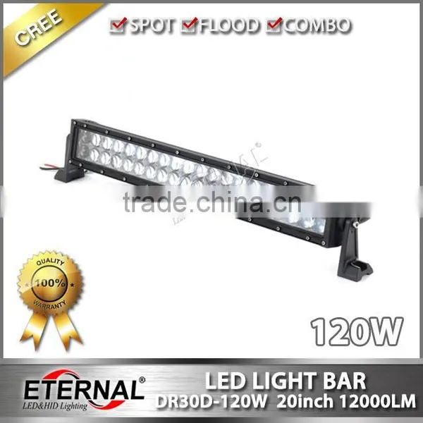 120W 22" 4x4 Racing Vehicles Excavator Forklift Mining Trucks Crane Bull Dozer Industrial Equipments Driving Led Light Bar photo-2