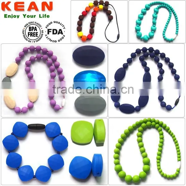 Best Sale Silicone Pendant / Amber Necklace for Baby and Moms Rings Jewelry photo-2