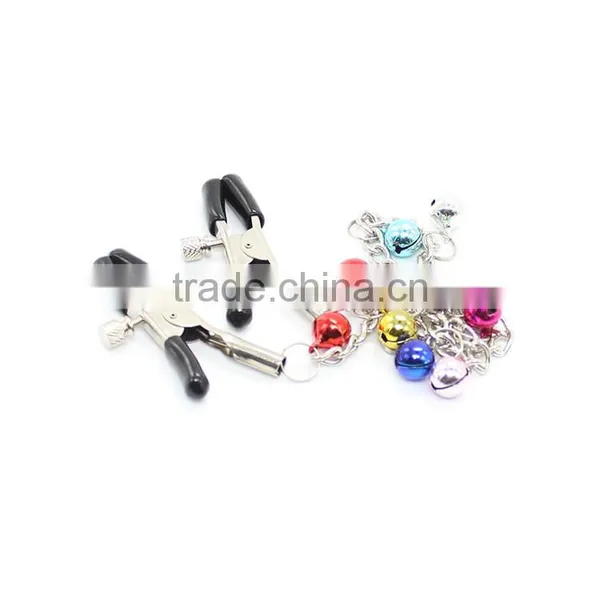 WOMAN SEX TOYS NIPPLE STRETCHER WITH BELLS NIPPLE STRETCHER WITH STEEL CHAIN WOMAN SEX TOYS NIPPLE STRETCHER WHOLESALE photo-3