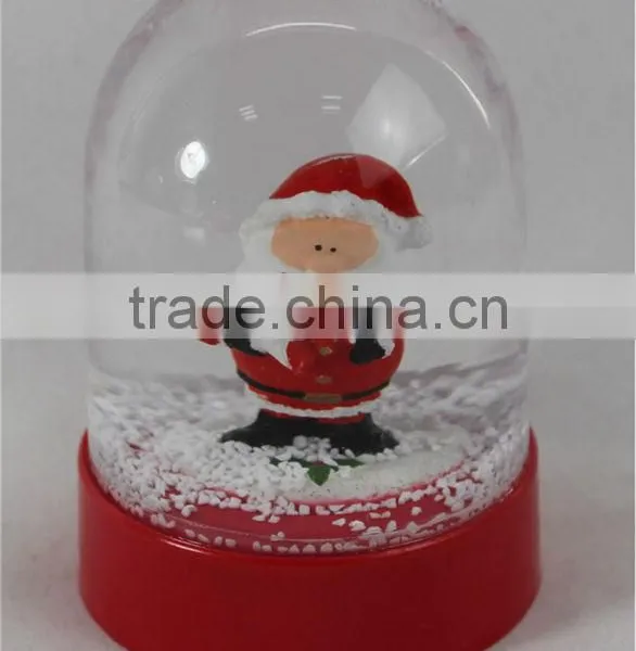 2016 Walmart Large Christmas Santa Plastic Snow Globe photo-3