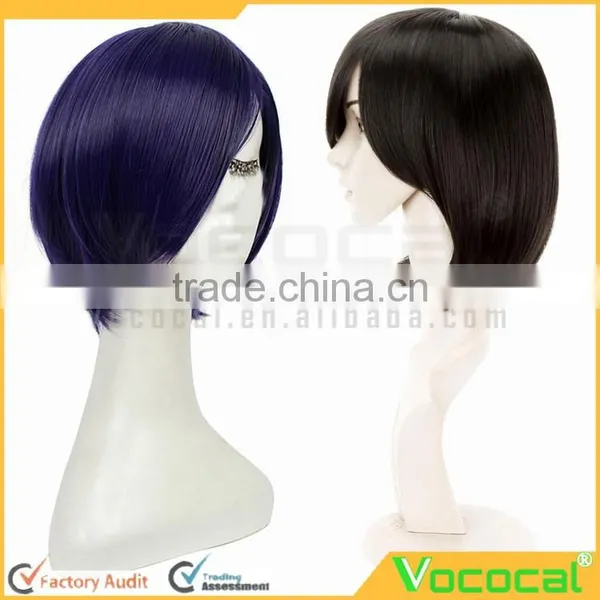 Ladies Straight Short Bob Hair Wig for Halloween Christmas Party Cosplay Costume photo-3