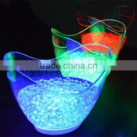 Wholesale Cheap Price Lighting Logo Plastic Portable Party Ice Bucket photo-2