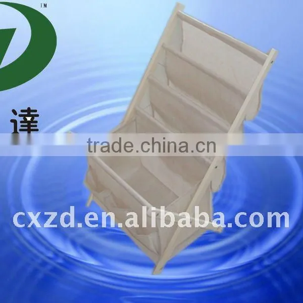 Wooden Magazine Holder,cloth Folding Magazine Stand,wood Magazine Rack