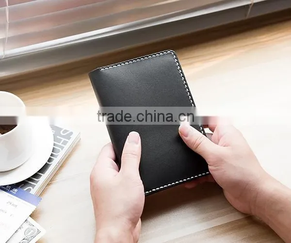 Simple Style Passport Cover Passport Holder Crazy Horse Leather Travel Wallet photo-2