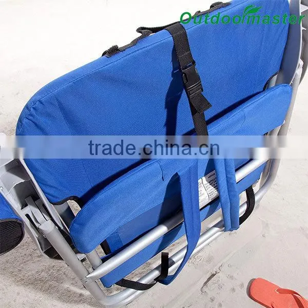 Heavy Duty Blue Big Guy Gear Folding Backpack Chair photo-6