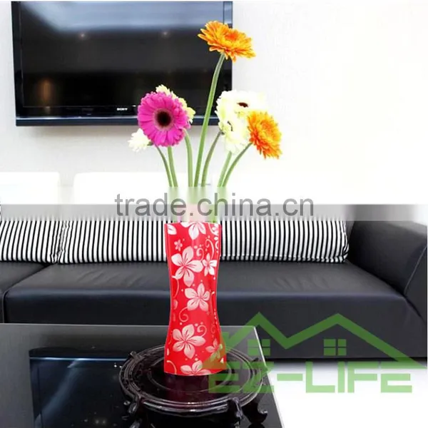 Best Creative Environmental Clear Artificial Acrylic Foldable Plastic Vase for Food photo-3