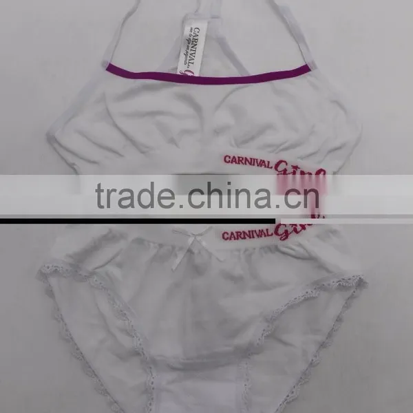 High Quality Children Bra Set Seamless Kids Fashion Bra and Panty Set photo-5
