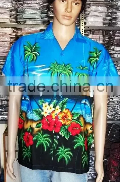 Palma de Mallorca Mens Aloha Hawaiian Shirts photo-4