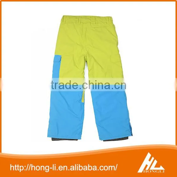 Fashion Style Breathable Windproof Waterproof Yellow and Blue Outdoor Ski Pants photo-2