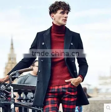 Top Fashion 2015 Luxurious Wool Men Coat Latest Coat Designs photo-4