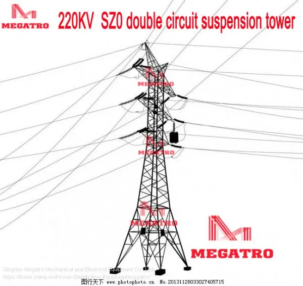 MEGATRO 220KV SZ0 Double Circuit Transmission Tower photo-2