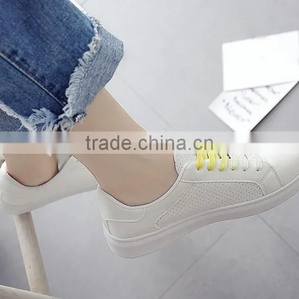 Zm35609a Ladies Fancy Footwear Summer White Casual Canvas Shoes photo-3