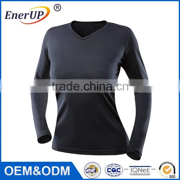 Gym Apparel Thermal Wicking Sport Wear Antibacterial Running Fitness Dri Fit Long Sleeve Shirts Wholesale photo-2