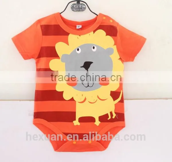 Animal Short Sleeves Baby Romper photo-3