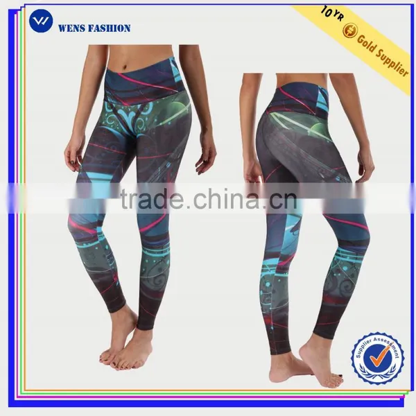 2016 Yoga Long Leggings Nylon Tight Yoga Pants for Women photo-3