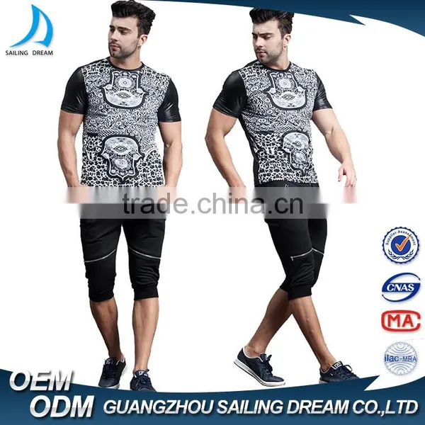 2016 Hot Sale High Quality 4 Zipper Design 3/4 Short Pants European Style Fashion Cheap Half Pants for Men photo-2