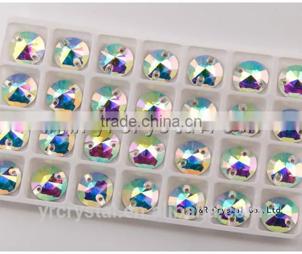 20mm 22mm 28mm Crystal Rhinestone Button Rivoli Rhinestone Buttons photo-6