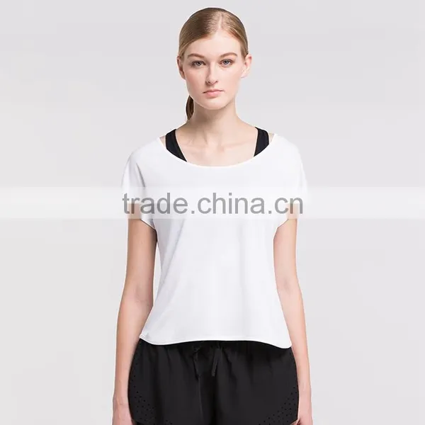 Women's Sports Base Layer Short Sleeve Tee Running/Yoga Shirt photo-2