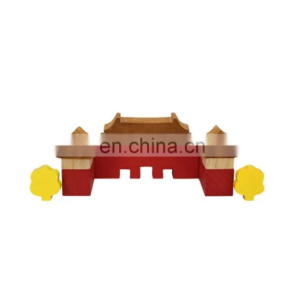 New Design Montessori Kindergarten Solid Wooden Best Selling Educational China Building Block Set Tower For Kids Use photo-2