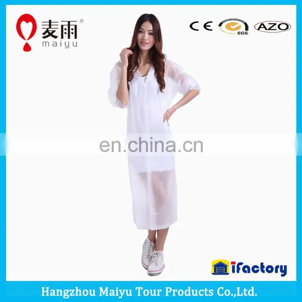 2015 Fashion Raincoat Adult Long Raincoat Long Rain Coat photo-4
