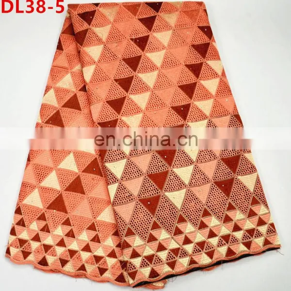 Higg Quality African Swiss Voile Lace Dry Lace Fabric for Clothes photo-5