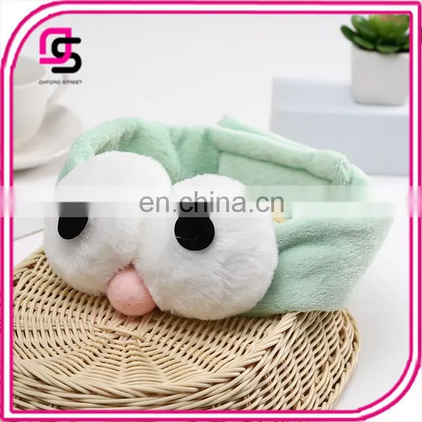Cute Korean Style New Headband Big Eye Fleece Female Beauty Makeup Hair Headband photo-2