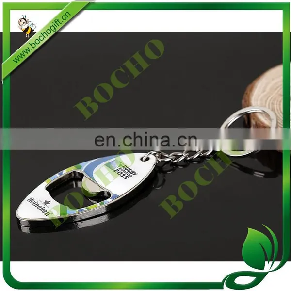 Metal Keychain With Bottle Opener, Metal Bottle Opener Key Chain With Logo, Customized Opener Keyring photo-2