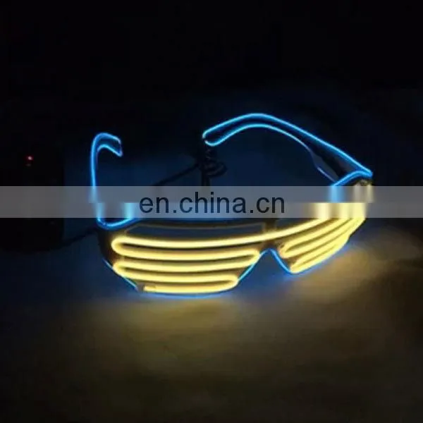 2016 Year White Framed Stylish Party Favor Multi Color Factory Supplyel Light Up El Wire Framed Glasses