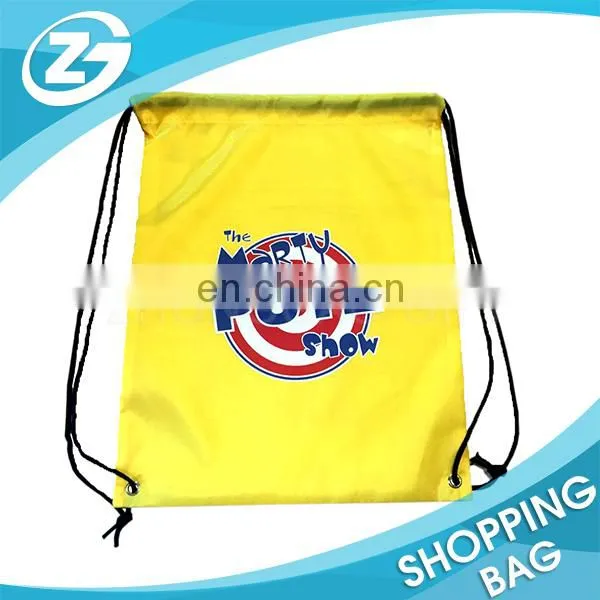 Small Size Cheap New Year Promotion Black Polyester Draw String Backpacks for Kids photo-5