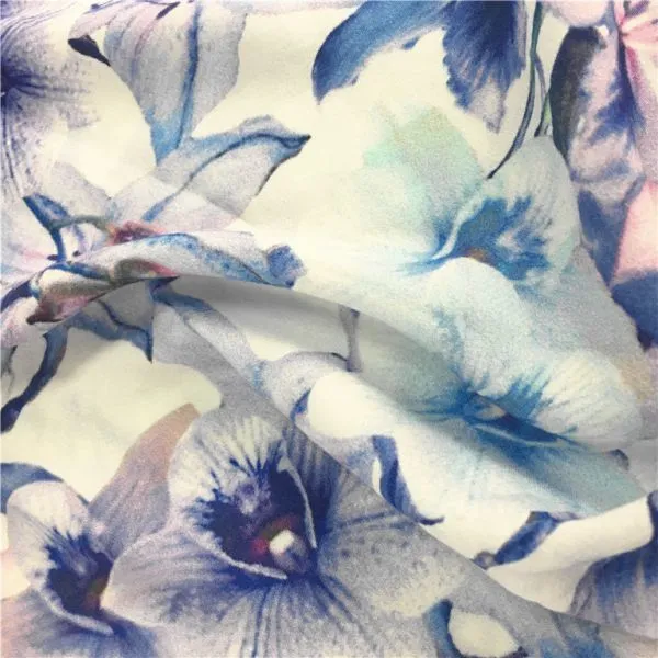 Most Popular Fashionable Custom Digital Printed Plain Rayon Fabric photo-3