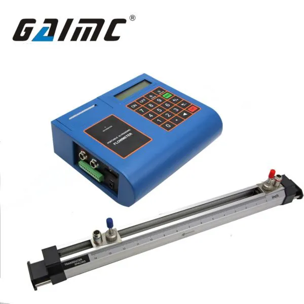 GUF130 Built in Printer Cheap Clamp on Portable Ultrasonic Flowmeter Sensor photo-3