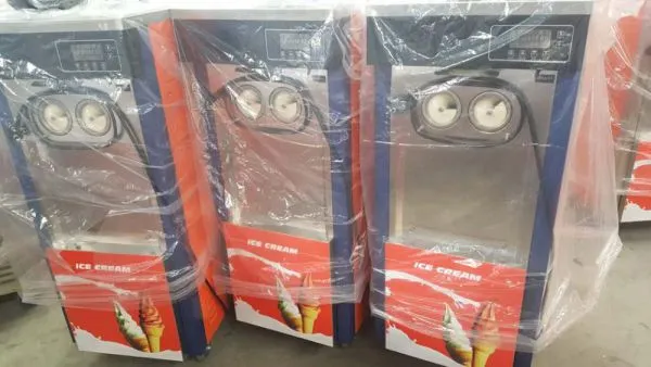 Two Flavors One Mix Cheap Price Floor Type Soft Ice Cream Machine 20L-28L/H photo-3