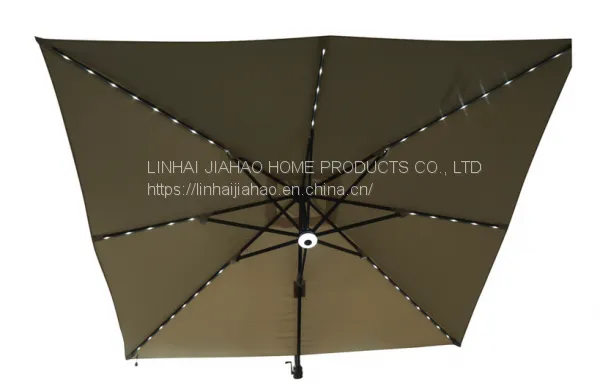 3x3 Rome Umbrella With 51pcs LED Light and Center Lamp Light photo-2