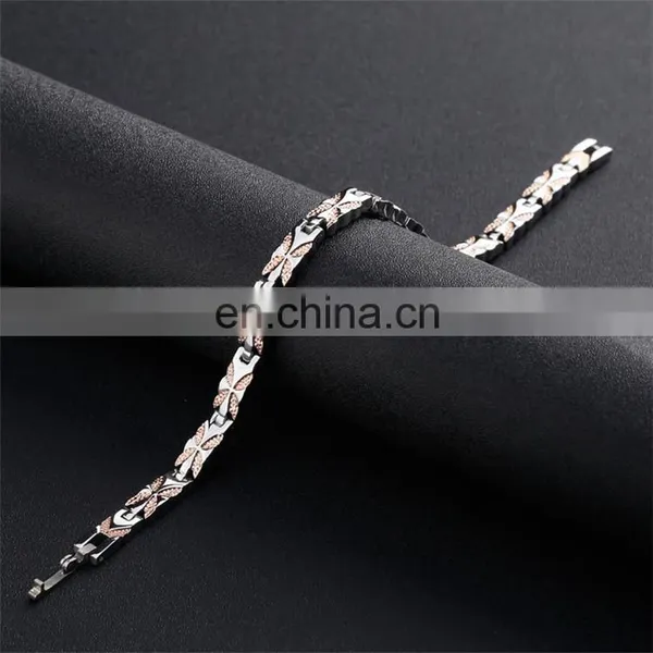 316L Stainless Steel Adjustable Blood Pressure Control Bracelet Magnetic photo-4