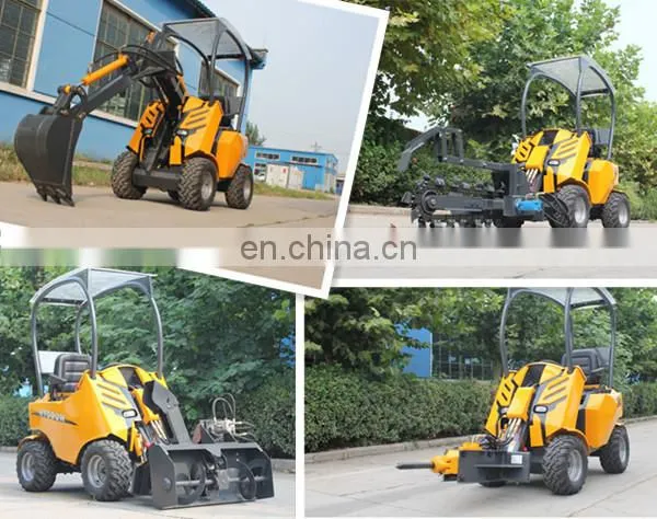 HY200 HYSOON CE Approved Mini Backhoe Wheel Loader photo-5