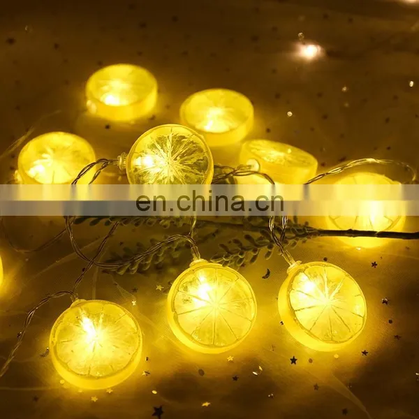 Decorative Bedroom LED Fruit Lemon Slice Lights Garland Party String Light photo-3