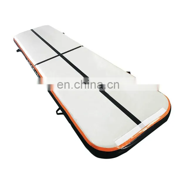 Black and Orange Inflatable Air Track 6m X 1m x 20cm Gymnastics Tumbling Mat For Sale photo-2