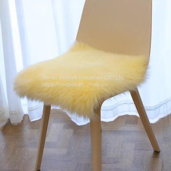 2021 New Colors Decorative Sofa Pillow Cover Long Wool Real Sheepskin Fur Cushion Pillow