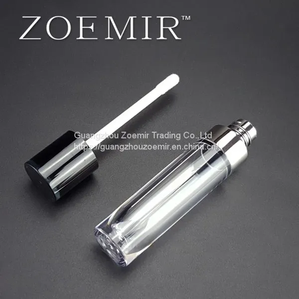 Custom Round Liquid Lipstick Tube Lip Gloss Tube With Silver Ring In Private Label photo-4