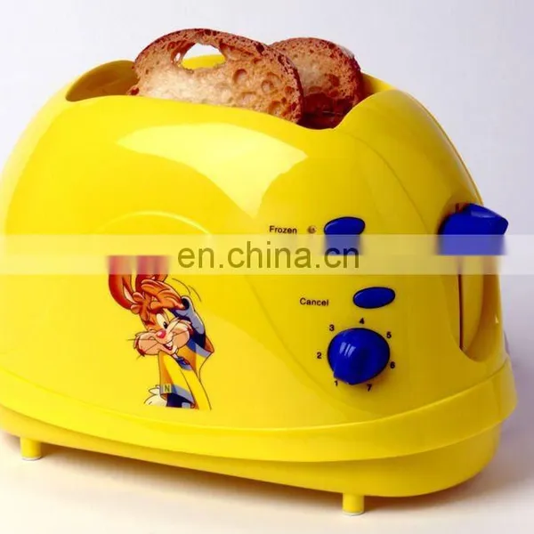 RABBIT 'S Logo Toaster 2 Slice Cool Touch Toaster CE/GS/EMC/ROHS/LFGB Approval With Heating Transfer Printing Logo on Cabinet