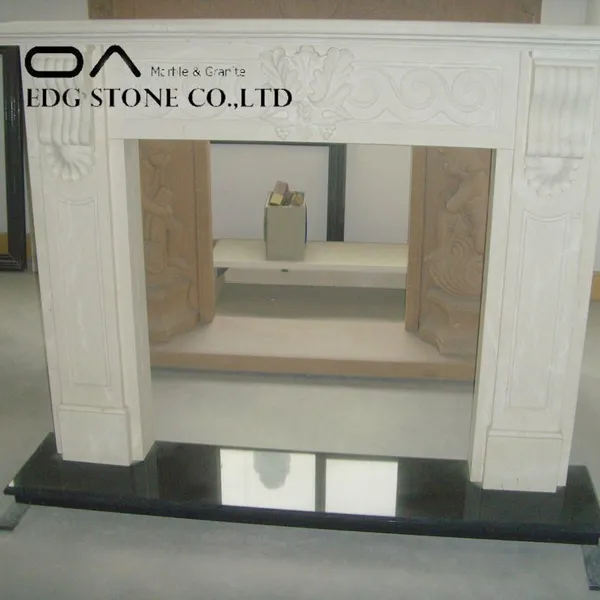 Factory Directly Natural Marble Stone Decorative Fireplace photo-5