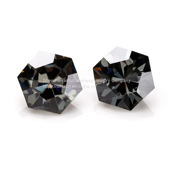Top Quality Special Hexagon Elongated Genuine Loose Moissanite Diamond Custom Any Shapes Colors Moissanite