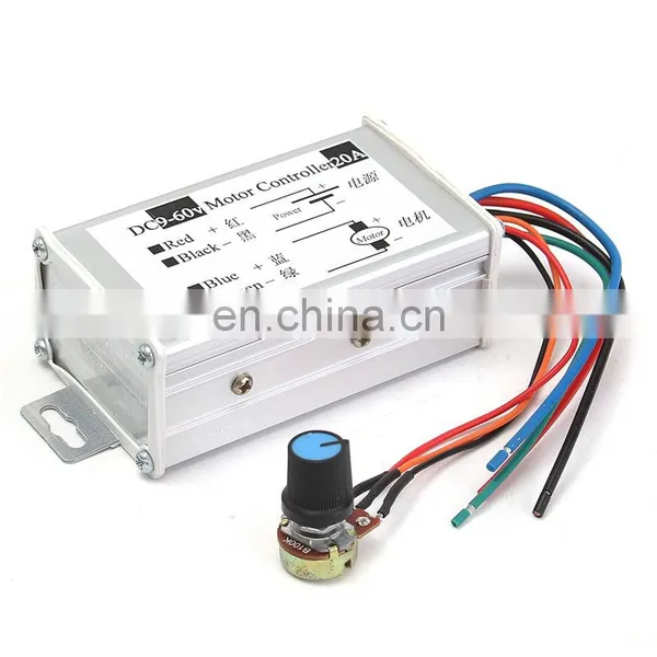 12V 24V 20A Max PWM DC Motor Stepless Variable Speed Controller 25kHz Switch, Stepless Variable Speed Controller photo-5