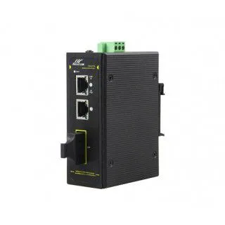 3-port 10/100M Industrial PoE Switch / Media Converter photo-2
