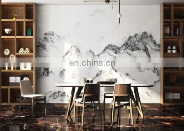 Moroccan Large Format Slab Marble Kitchen Wall Polished Floor Tiles photo-2