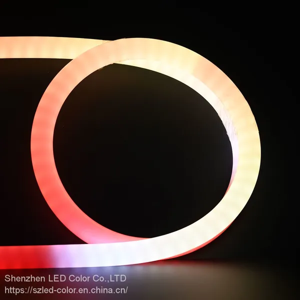 Hot 360 Degrees Digital RGB Silicon Neon Strip Waterproof Flex Full Color Rgb LED Neon Flex Lights photo-4